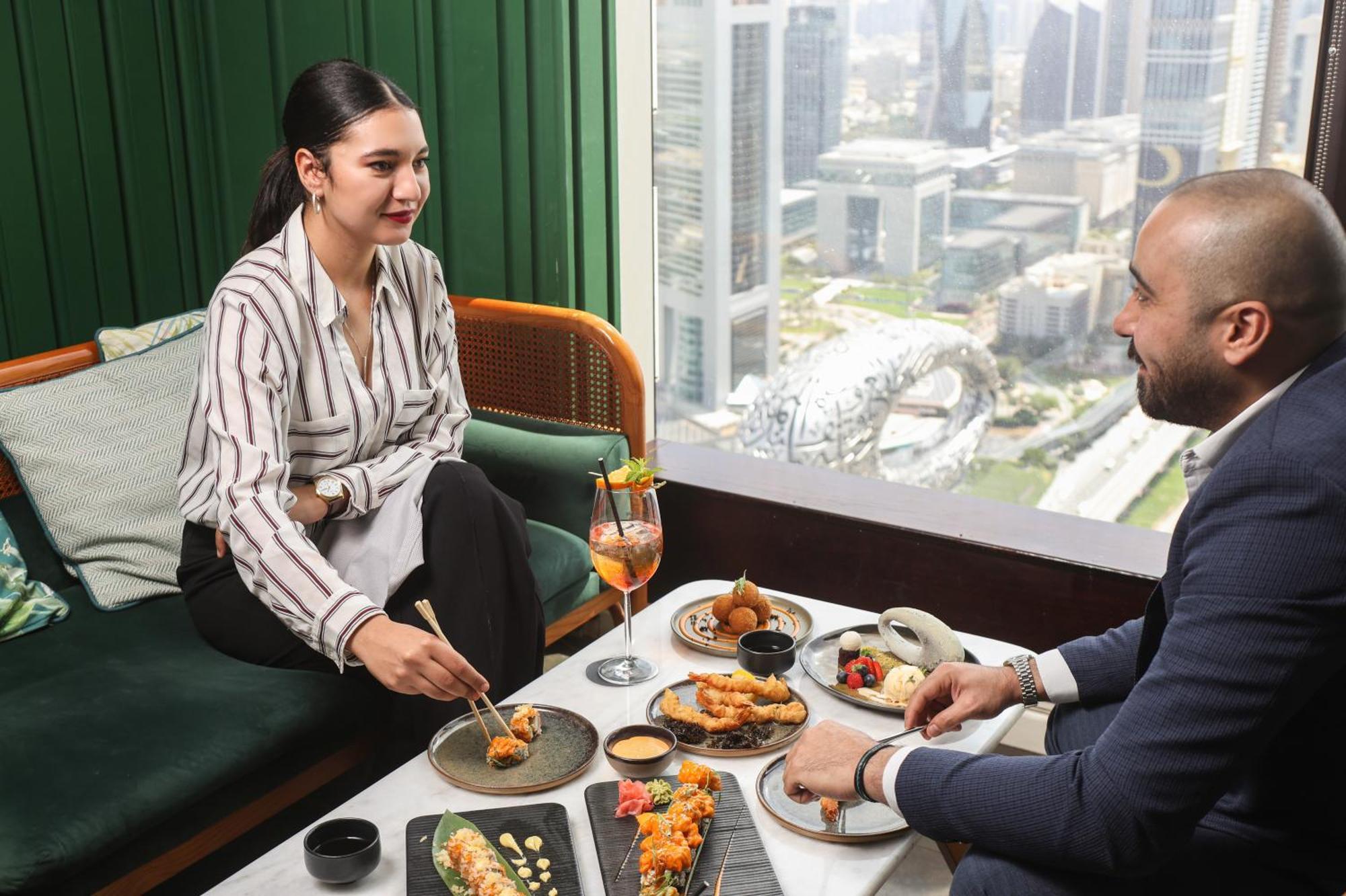 Nassima Tower Hotel apartamentos Dubái Exterior foto The Lounge at the Ritz-Carlton, DIFC
