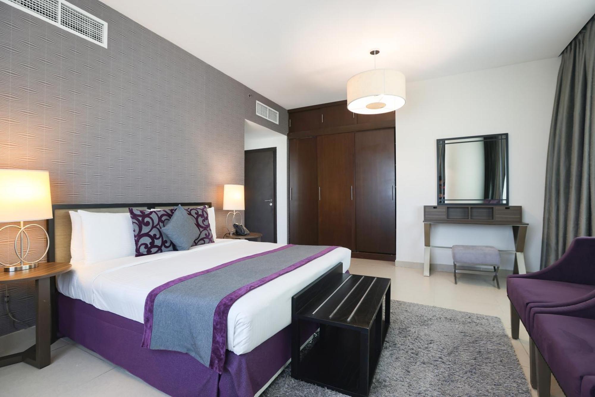 Nassima Tower Hotel apartamentos Dubái Exterior foto A bedroom at the Address