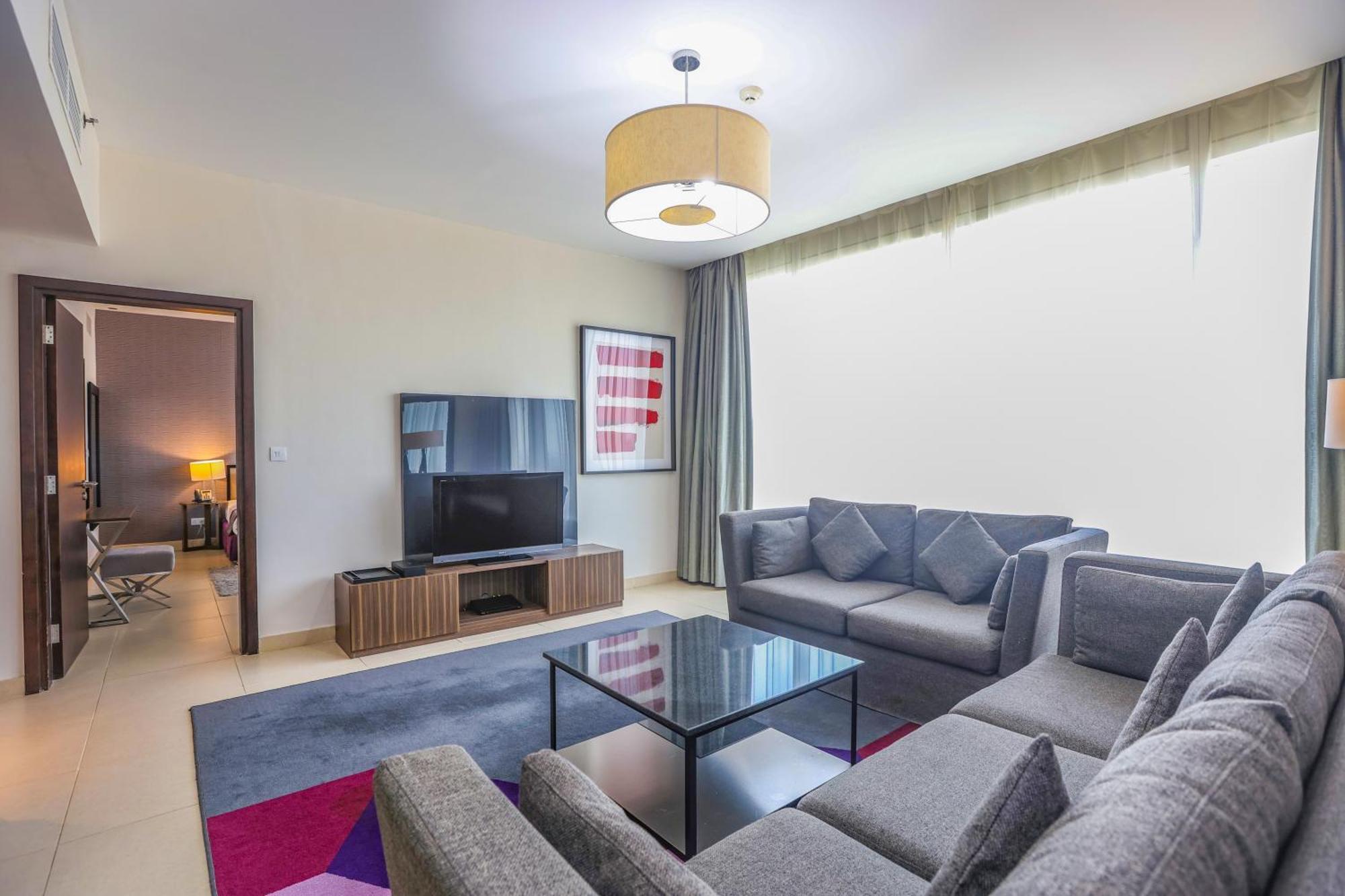 Nassima Tower Hotel apartamentos Dubái Exterior foto Living room